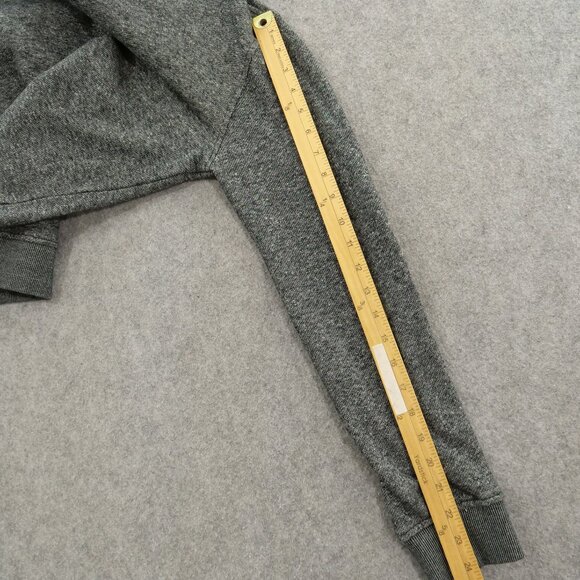 Jared Lang Sweater Mens Large Gray Pullover Knit Crew Neck Elbow Patches - Picture 11 of 13